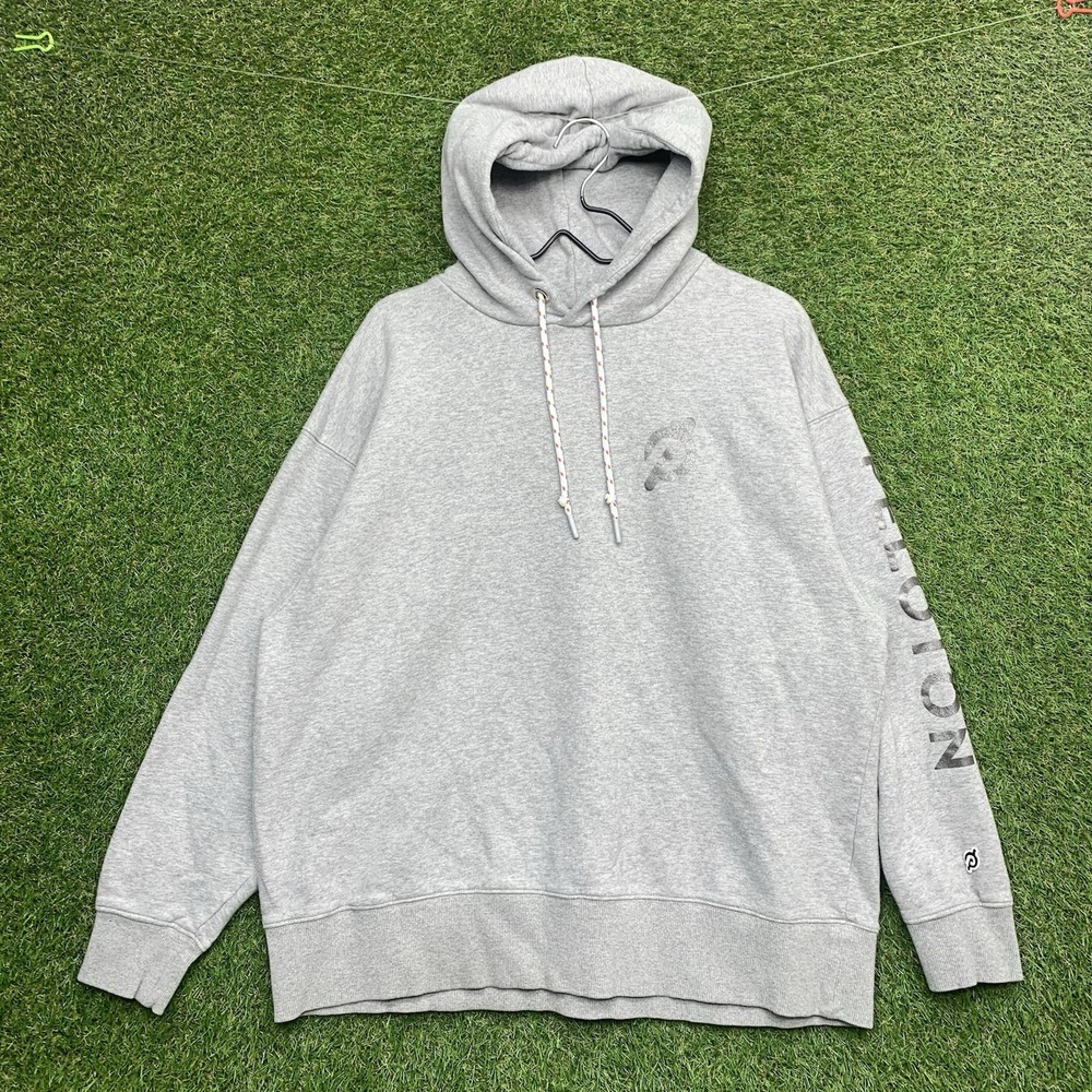 Peloton Hoodie Womens XL Dreamblend Lightweight Gray Sweatshirt Gym Workout